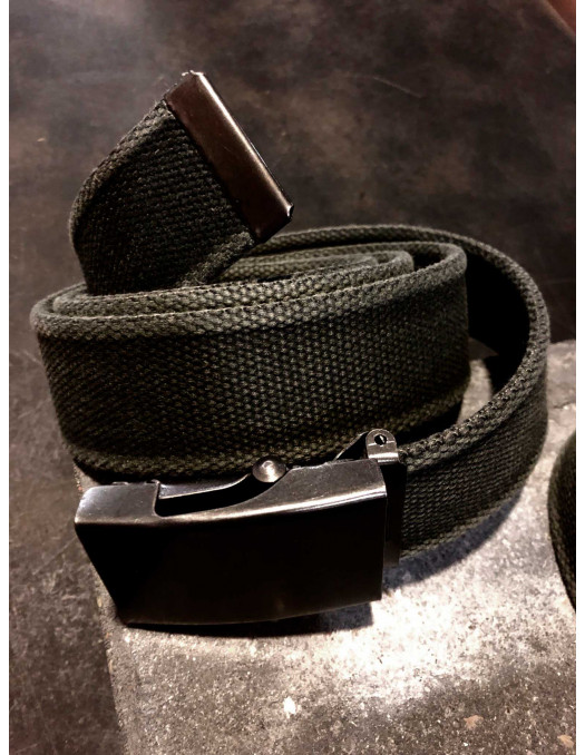 Canvas Belt by Tech Wear Black Washed