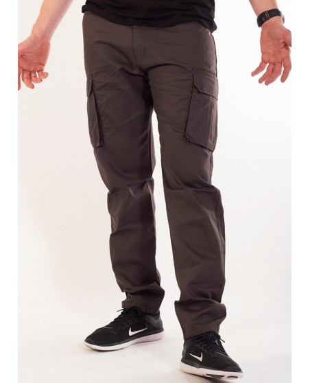 BSAT Tapered Fit Cargo Pants Dark Grey