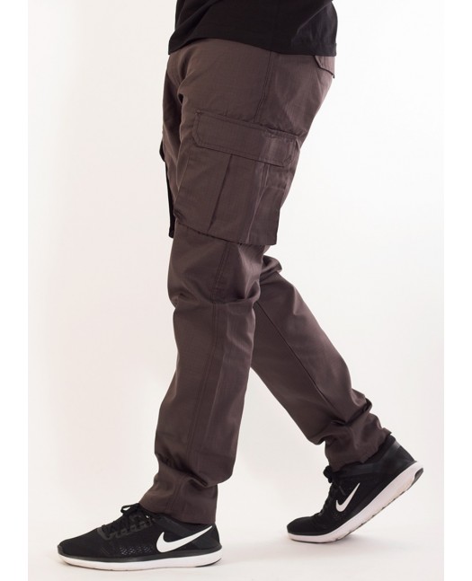 BSAT Tapered Fit Cargo Pants Dark Grey