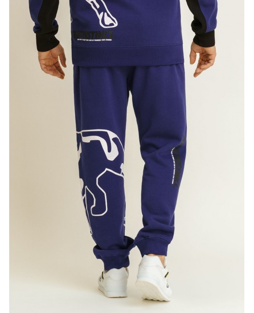 Amstaff Dog Logo Sweatpants Blue