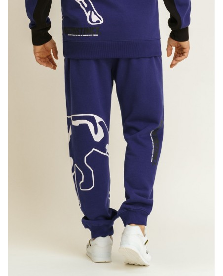 Amstaff Dog Logo Sweatpants Blue