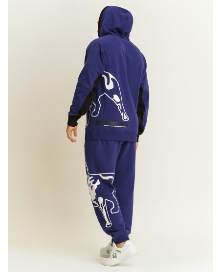 Amstaff Dog Logo Sweatpants Blue