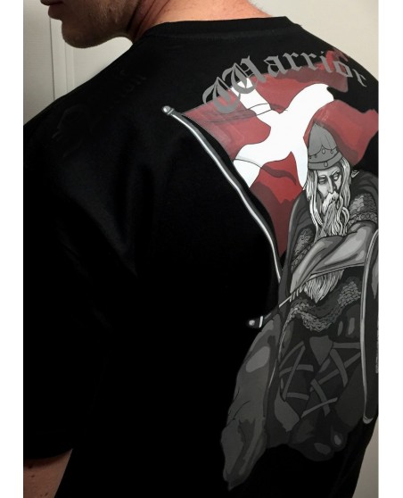 Holger Danske T-Shirt Black by Nordic Worlds Premium Cotton