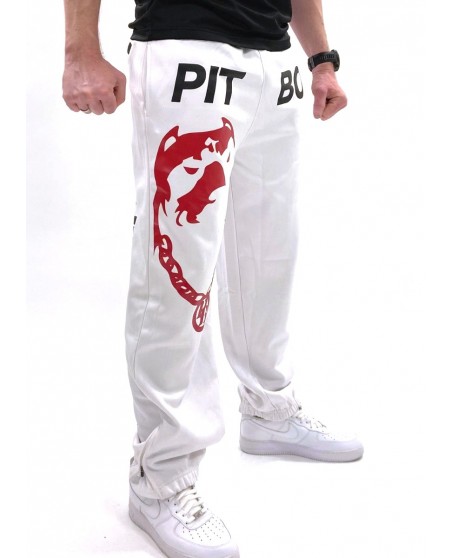 Pitbos Respect & Loyalty Sweatpants WhiteNBlack