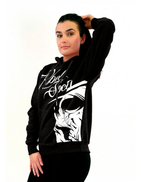 Rebel Society Skull Hoodie SkyBlue