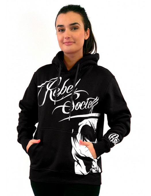 Rebel Society Skull Hoodie SkyBlue