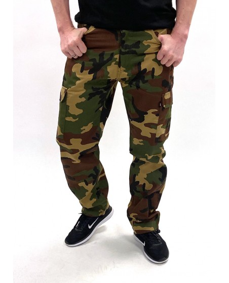 BSAT Regular Fit Woodland Cargo Pants