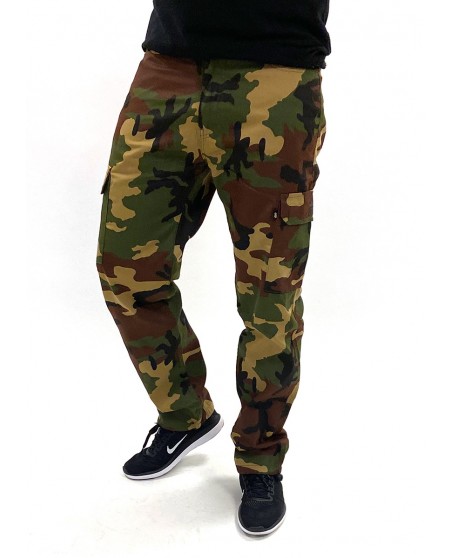 BSAT Regular Fit Woodland Cargo Pants