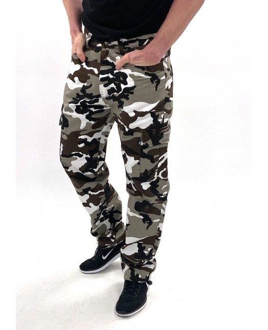BSAT Regular Fit Urban Camo Cargo Pants