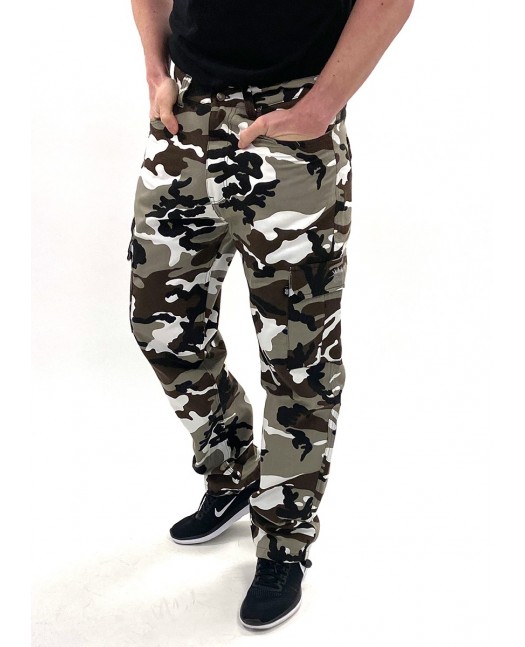 BSAT Regular Fit Urban Camo Cargo Pants