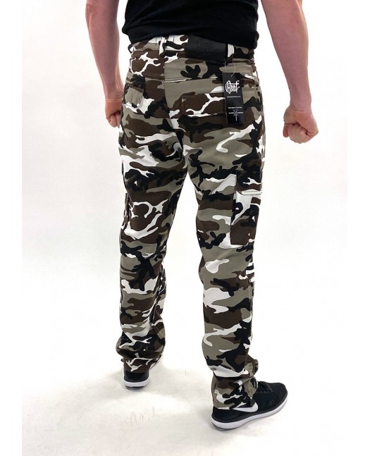 BSAT Regular Fit Urban Camo Cargo Pants