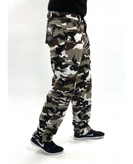 BSAT Regular Fit Urban Camo Cargo Pants