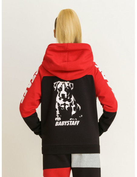 Babystaff Hoodie Sporty Deluxe Red