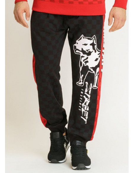 Street Instinct Sweatpants BlackNRed by Amstaff
