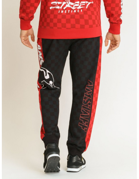 Street Instinct Sweatpants BlackNRed by Amstaff