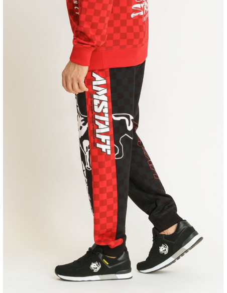 Street Instinct Sweatpants BlackNRed by Amstaff