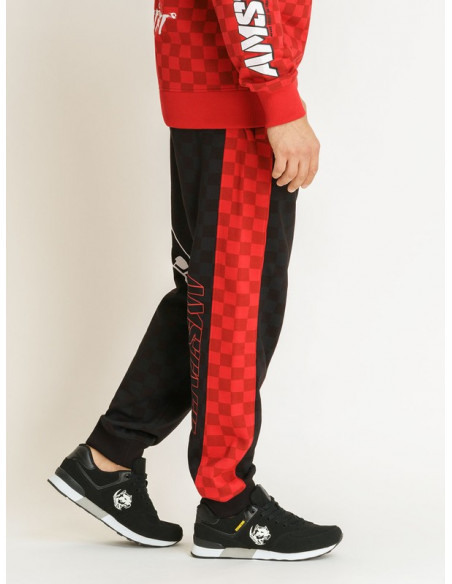 Street Instinct Sweatpants BlackNRed by Amstaff