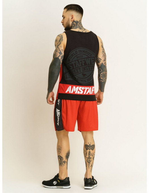 Sporty Tanktop RedNBlack by Amstaff