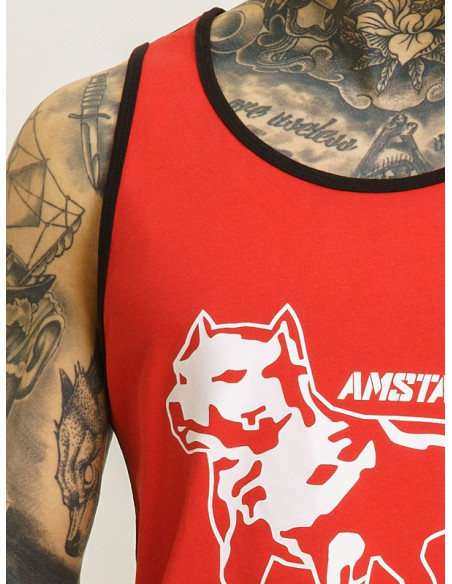 Sporty Tanktop RedNBlack by Amstaff