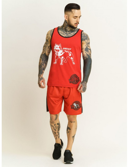 Sporty Tanktop RedNBlack by Amstaff