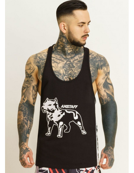 Black Dog Logo Tanktop by Amstaff