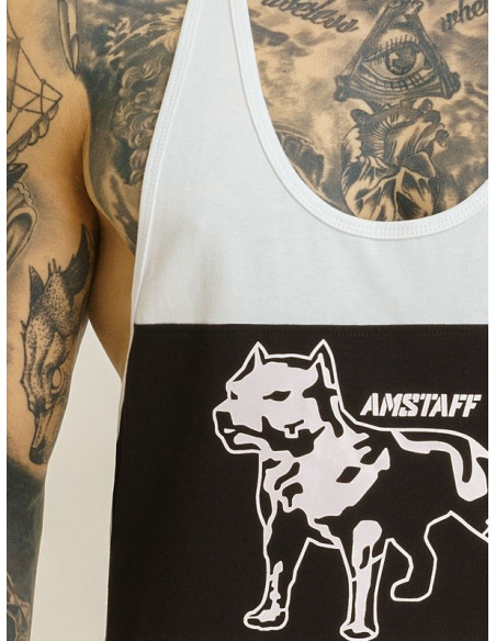 Tanktop WhiteNBlack by Amstaff Wear