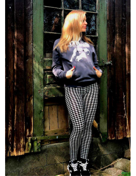 Logo Hoodie GreykNWhite by Pitbos