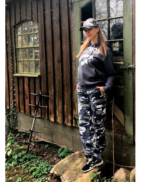 Logo Hoodie GreykNWhite by Pitbos