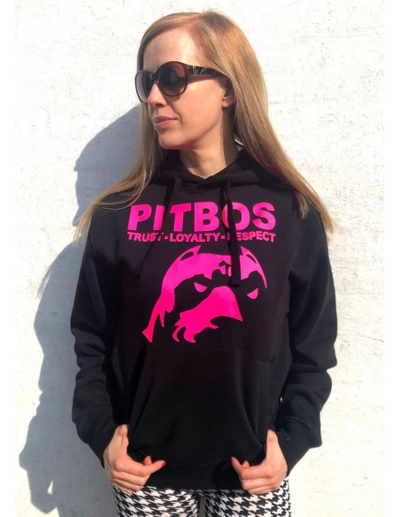 Logo Hoodie BlackNPink by Pitbos