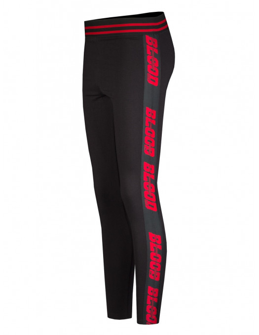 Striped Logo Leggings by Blood in...