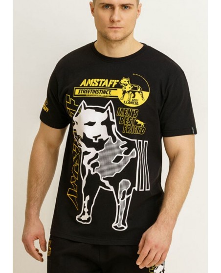 Street Instinct Best Friend T-Shirt Black by Amstaff
