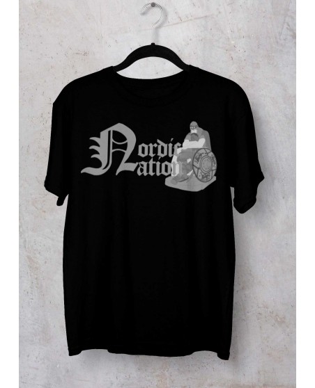 BrandLogo Holger T-Shirt Black by Nordic Worlds Premium Cotton
