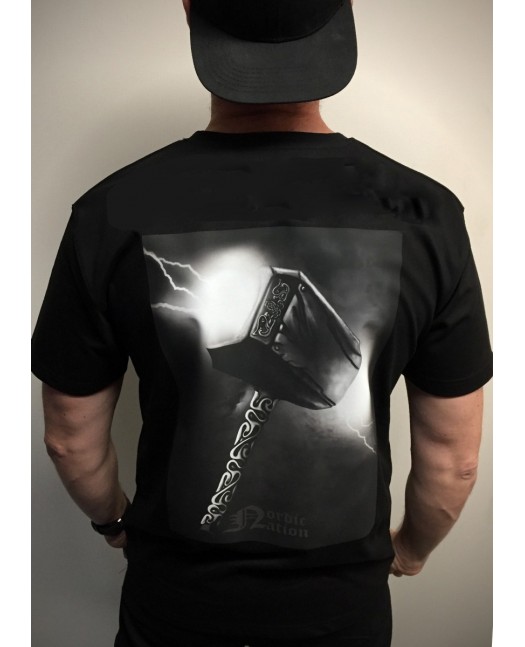 Nordic Worlds Thor's Hammer Tee Back...
