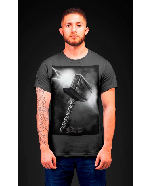 Thors Hammer T-Shirt Grey by Nordic...