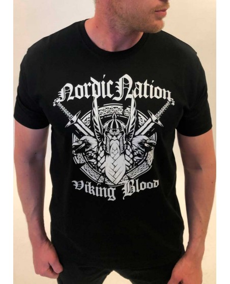 Viking Blood T-Shirt black by Nordic Worlds Premium Cotton