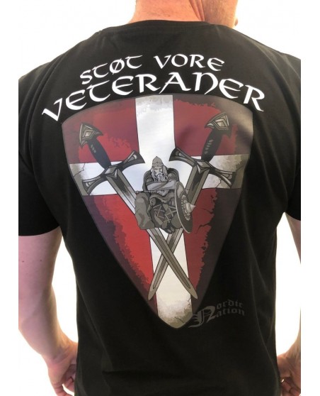Støt vore Veteraner T-Shirt Black by Nordic Worlds Premium Cotton