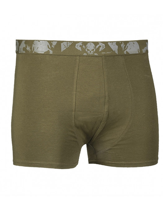 2 Pack Boxer Shorts Skull Olive by...