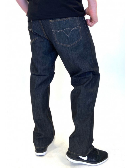 Classic Denim Jeans Raw Black Baggy