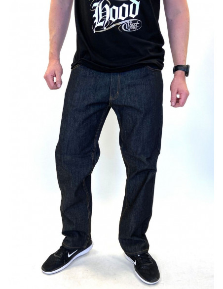 Classic Denim Jeans Raw Black Baggy