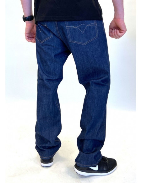 Classic Denim Jeans Raw Indigo Baggy