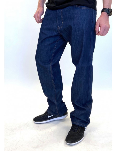 Classic Denim Jeans Raw Indigo Baggy
