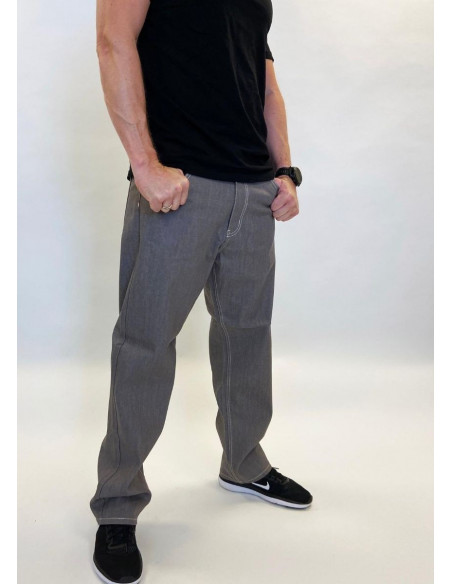 Classic Denim Jeans Grey Baggy