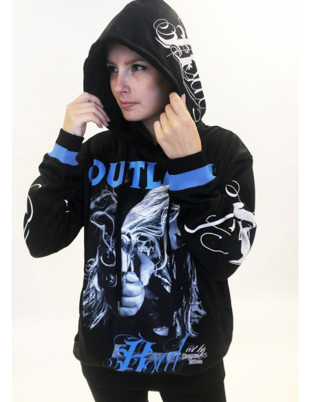 BSAT Outlaws Chica Hoodie Black