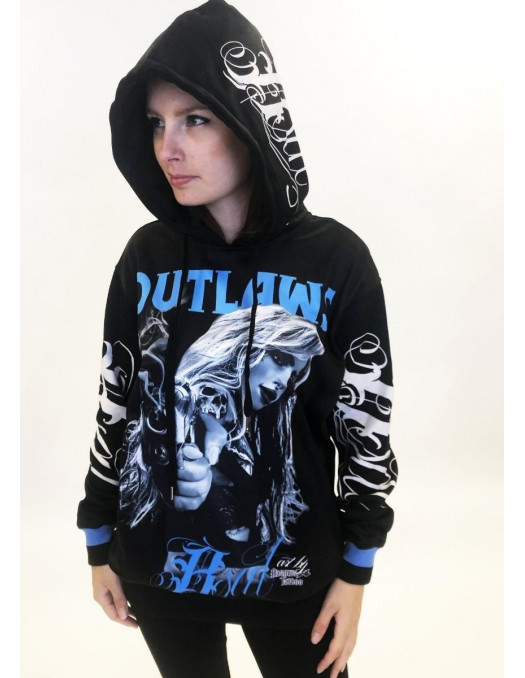 BSAT Outlaws Chica Hoodie Black