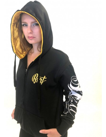 BSAT Compton Glory ZipHoodie Black