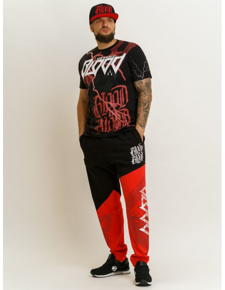 Urban Sweatpants BlackNRed by Blood In Blood Out