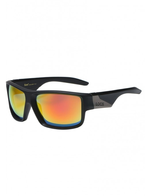 LOCS Sunglasses Red/Golden Mirror Black