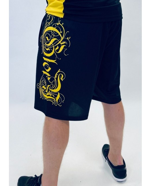Glory Mesh Shorts BlackNYellow by BSAT