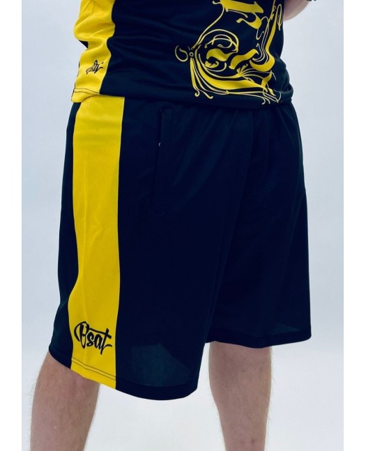 Glory Mesh Shorts BlackNYellow by BSAT