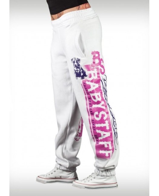 BabyStaff Baya White sweatpants Girls